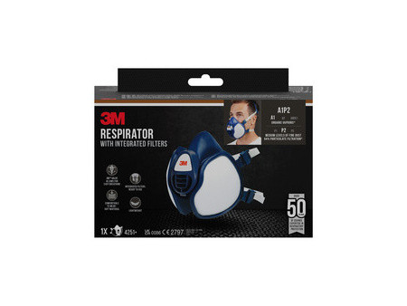 3m demi masque respiratoire 4251+, degré de protection: