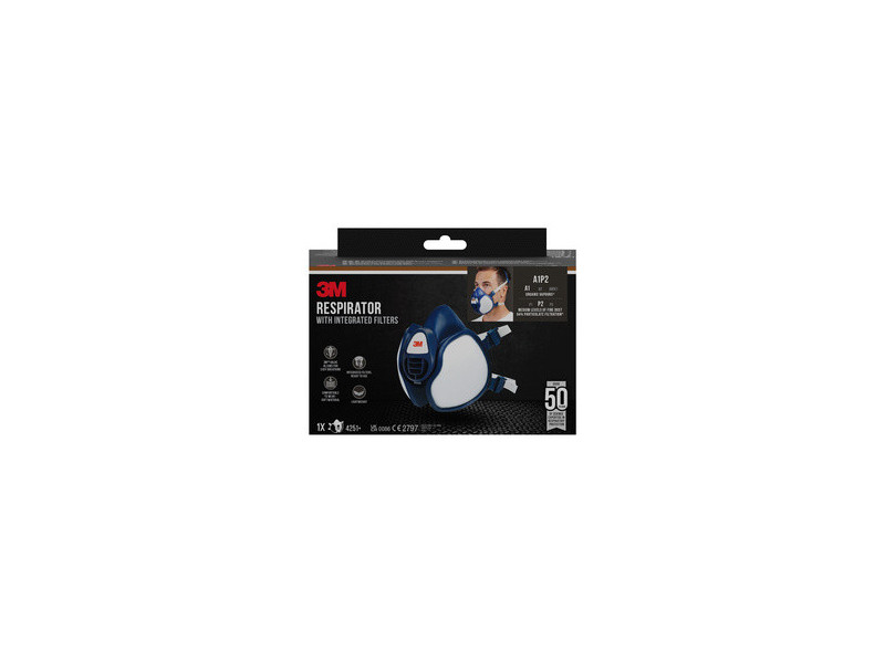 3m demi masque respiratoire 4251+, degré de protection:
