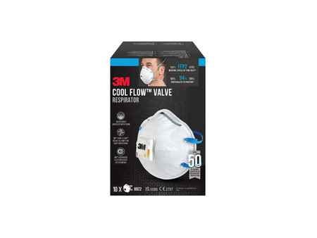 3M Masque respiratoire Cool Flow 8822, FFP2, lot de 10