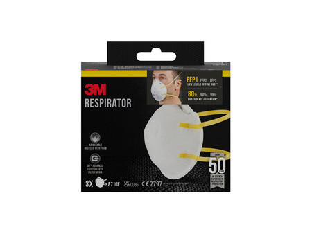 3M Masque respiratoire 8710E, FFP1, sans valve, lot de 3