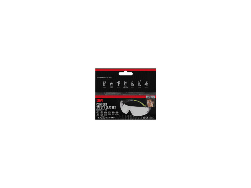 3M Lunettes de protection SecureFit 400, verres incolores