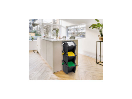CEP Système de tri des déchets 'Tower', 30 litres, lot de 3