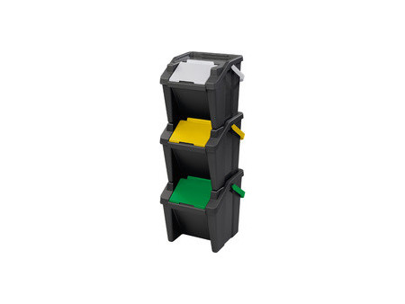 CEP Système de tri des déchets 'Tower', 30 litres, lot de 3