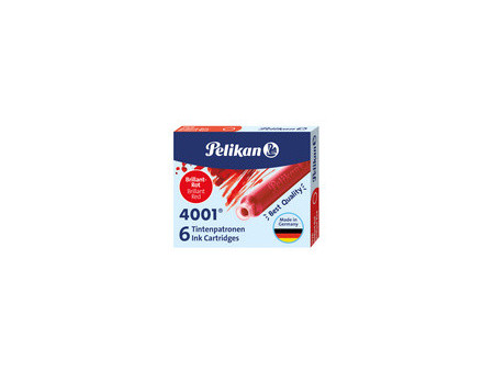 Pelikan Cartouche d'encre 4001 TP/6, bleu royal