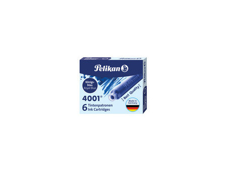 Pelikan Cartouche d'encre 4001 TP/6, bleu royal