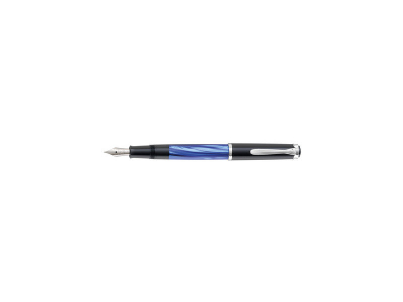 Pelikan Stylo plume M 205, bleu marbré, F