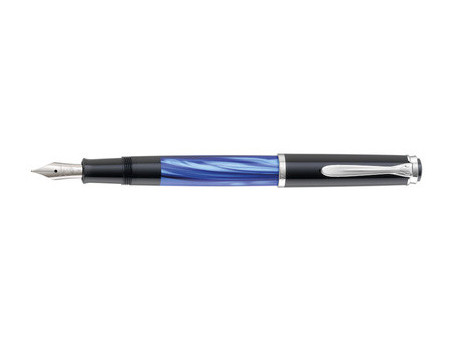 Pelikan Stylo plume M 205, bleu marbré, M