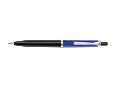 Pelikan Stylo à bille rétractable K 205, bleu marbré