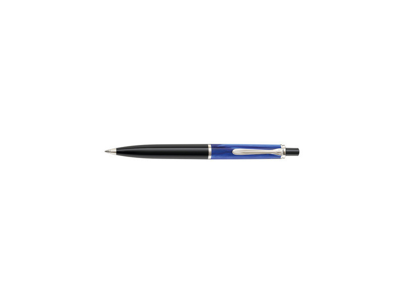 Pelikan Stylo à bille rétractable K 205, bleu marbré