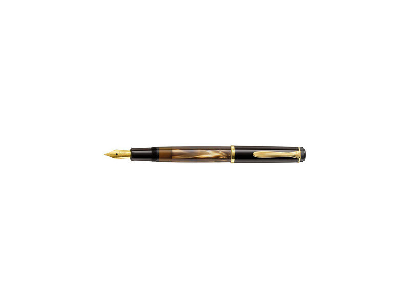 Pelikan Stylo plume M 200, brun marbré, taille de plume: EF