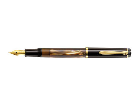 Pelikan Stylo plume M 200, brun marbré, taille de plume: F