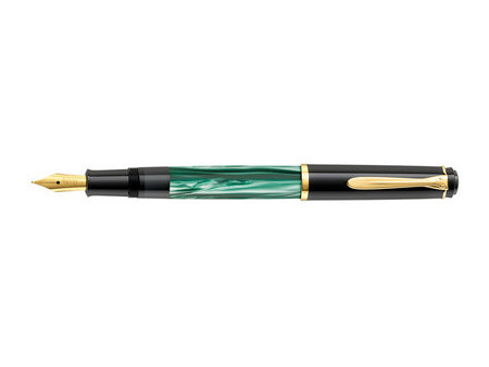 Pelikan Stylo plume M 200, vert marbré, taille de plume: M