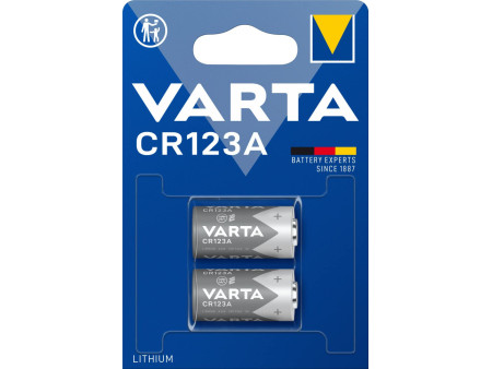 VARTA Pile photo 'Lithium', CR123A, 3,0 volts, blister de 2