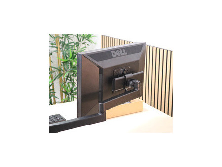 UNiLUX Bras support double écran AXIO, pince, noir