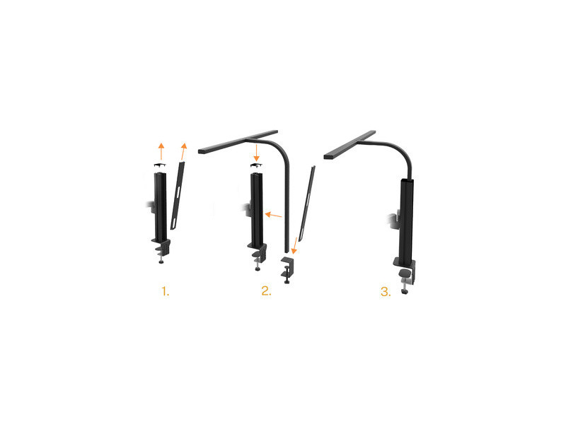 UNiLUX Lampe LED STRATA LUMINO + Support pour écran