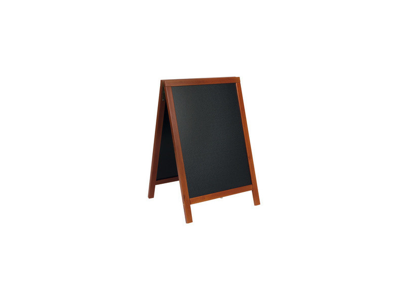 Securit Panneau trottoir DELUXE, avec tableau noir, acajou