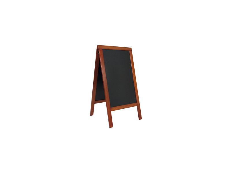Securit Panneau trottoir DELUXE, avec tableau noir, hêtre