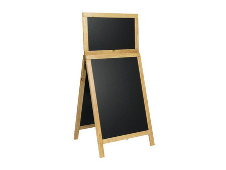 Securit Panneau trottoir DELUXE Top Board, couleur acajou