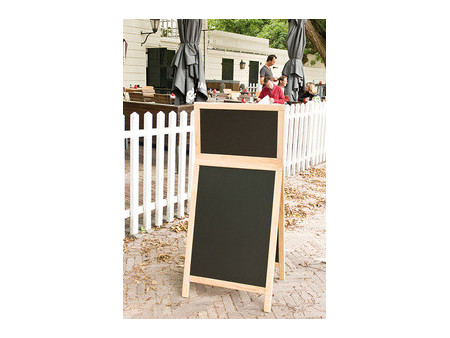 Securit Panneau trottoir DELUXE Top Board, couleur acajou