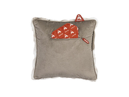 Montandor Coussin chauffant avec Heat Pad, peluche, taupe