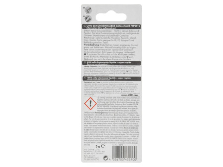 UHU colle instantanée blitzschnell PIPETTE, 3g