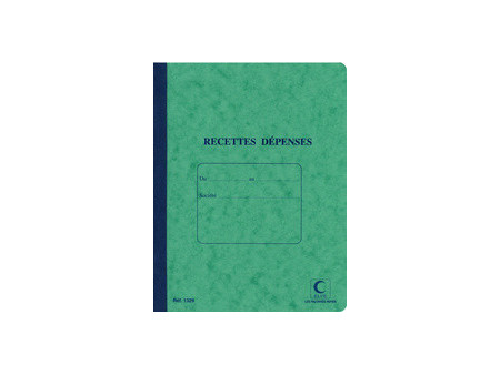 ELVE Piqûre 'Recettes/Dépenses', 80 pages, 297 x 210 mm