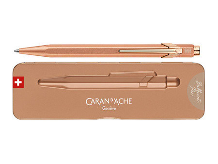 CARAN D'ACHE Stylo à bille 849 Brut Rosé, or rose