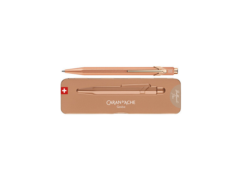 CARAN D'ACHE Stylo à bille 849 Brut Rosé, or rose