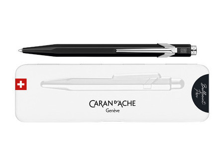 CARAN D'ACHE Stylo à bille 849 POPLINE FLUO, noir