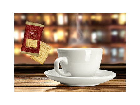 HELLMA Biscuit élégant à la vanille, emballage unitaire