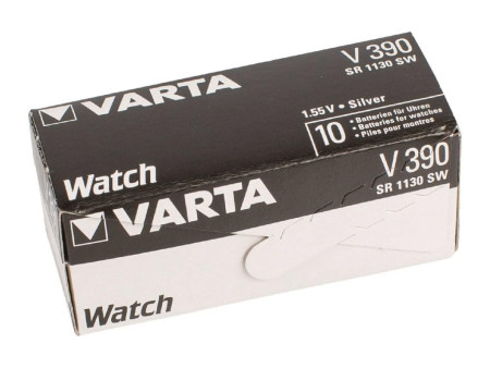 VARTA Pile oxyde argent pour montres, V390 (SR54), 1,55 V