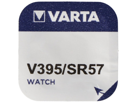 VARTA Pile oxyde d'argent pour montres, V395 (SR57), 1,55 V