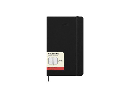MOLESKINE Agenda 2026, journalier, L/A5, rigide, rouge