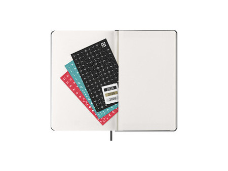 MOLESKINE Agenda 2026, semainier, L/A5, rigide, vert