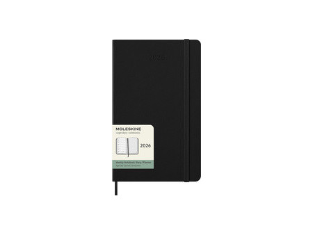 MOLESKINE Agenda 2026, semainier, L/A5, rigide, vert