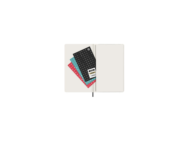 MOLESKINE Agenda 2026, journalier, L/A5, souple, rouge