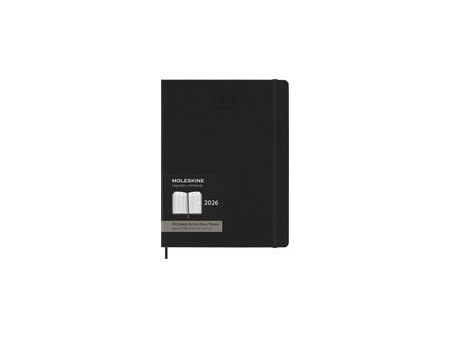 MOLESKINE Agenda Pro 2026, L/A5, couverture rigide, noir