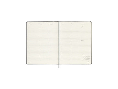 MOLESKINE Agenda Pro 2026, L/A5, couverture rigide, noir