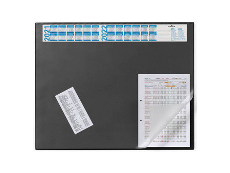 DURABLE Sous-main avec calendrier annuel, bleu foncé