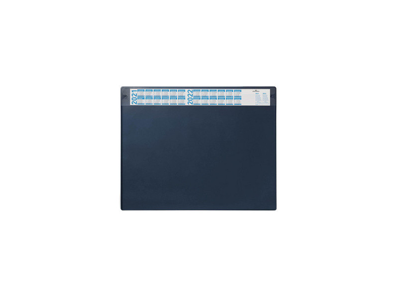 DURABLE Sous-main avec calendrier annuel, bleu foncé