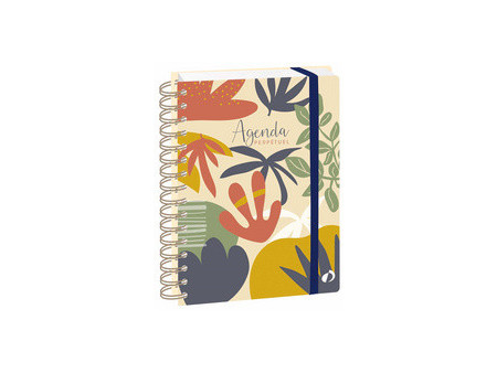 QUO VADIS Agenda perpétuel Eterny, 150 x 210 mm, Fleurs