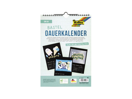 folia Calendrier mural créatif, A4, blanc