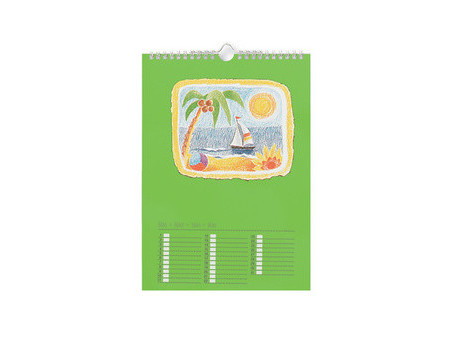 folia Calendrier mural créatif, A4, en couleur