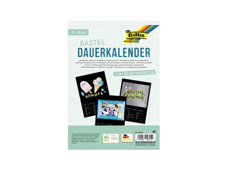 folia Calendrier mural créatif, 170 x 240 mm, blanc