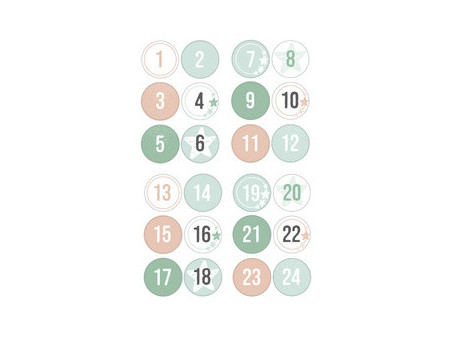 folia Calendrier de l'Avent 'NATURE', 24 sachets en papier