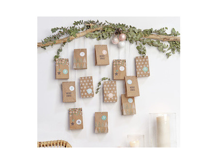 folia Calendrier de l'Avent 'NATURE', 24 sachets en papier