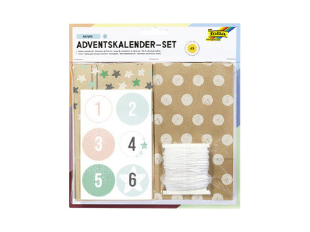 folia Calendrier de l'Avent 'NATURE', 24 sachets en papier