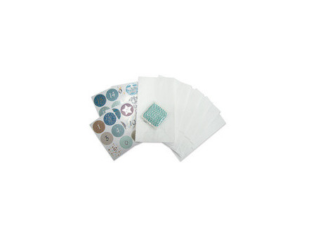 folia Calendrier de l'Avent 'sachets en papier uni', blanc