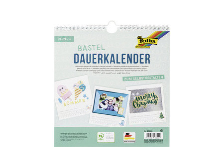folia Calendrier mural créatif, 230 x 240 mm, blanc