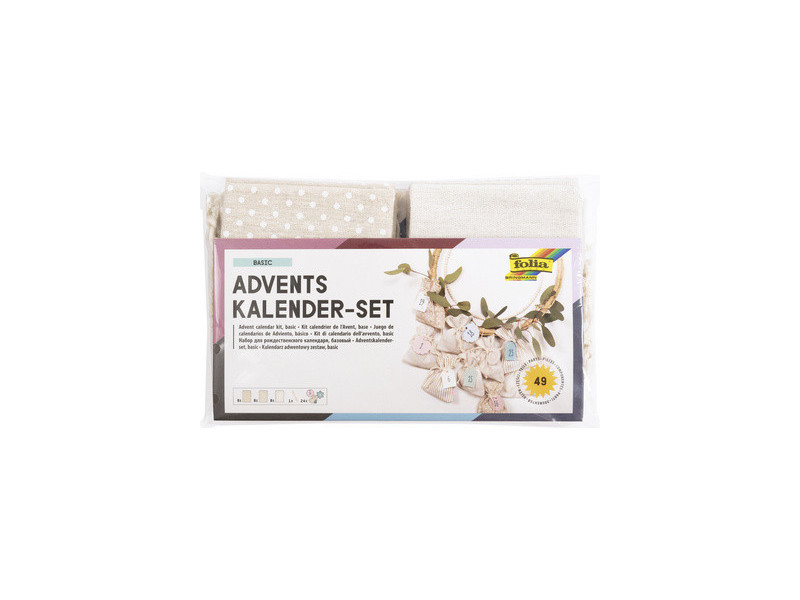 folia Set pour calendrier de l'avent BASIC, sachet en tissu